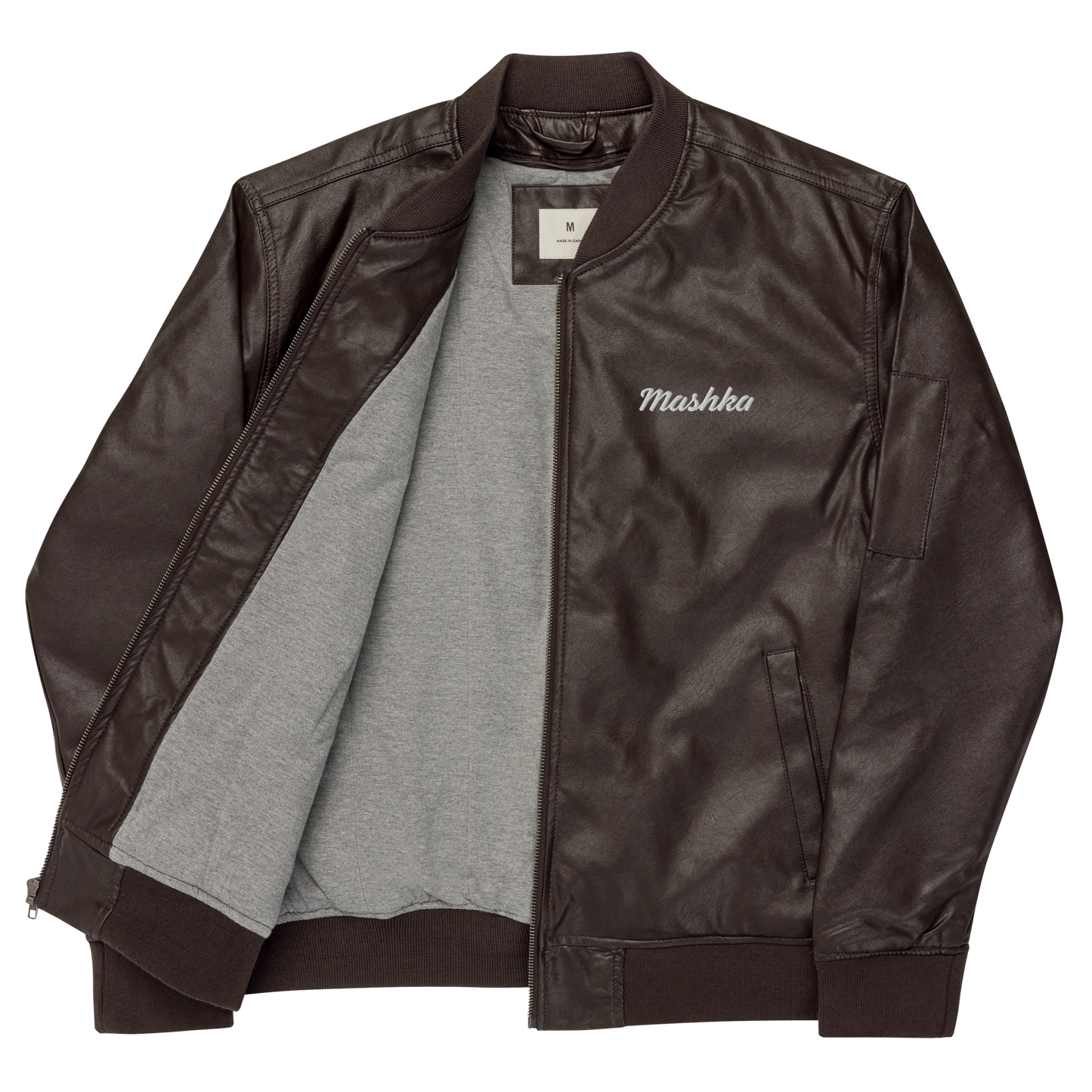 Chaqueta bomber piel vegana mujer mashka