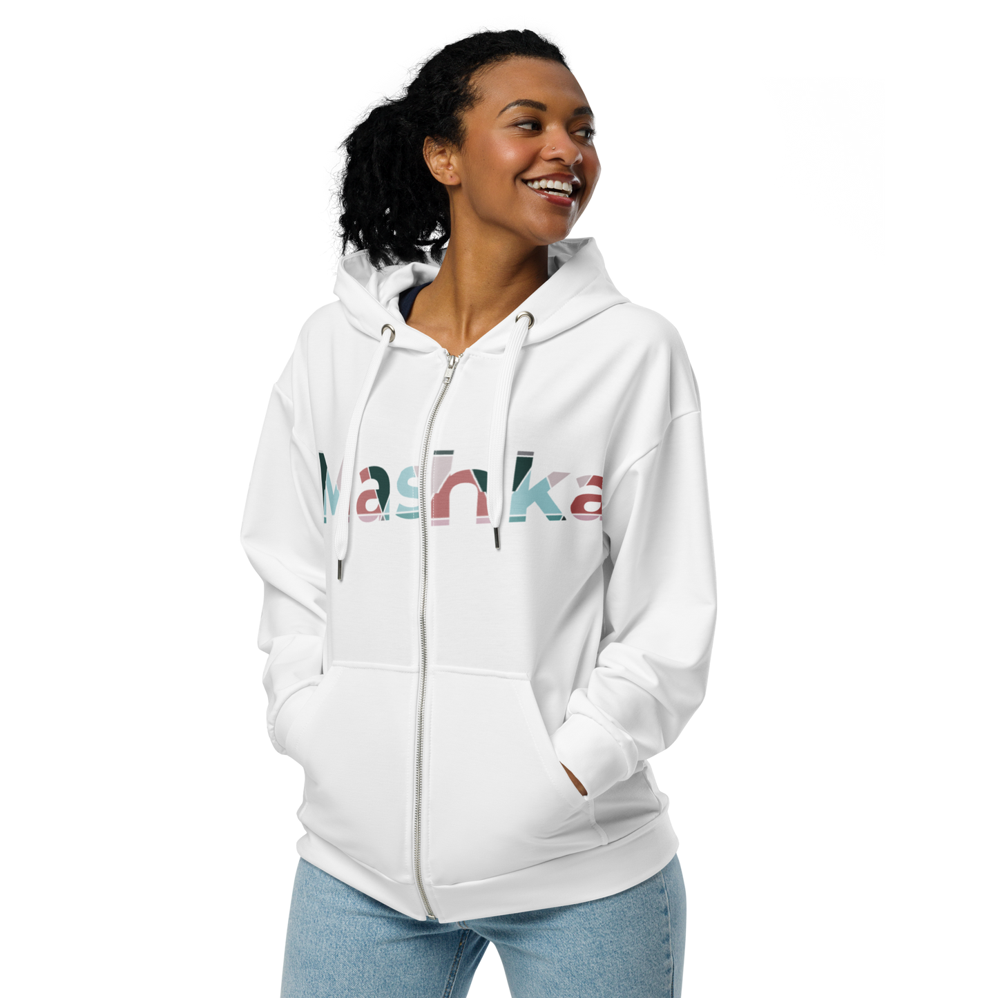 Sudadera con capucha y cremallera mujer mashka