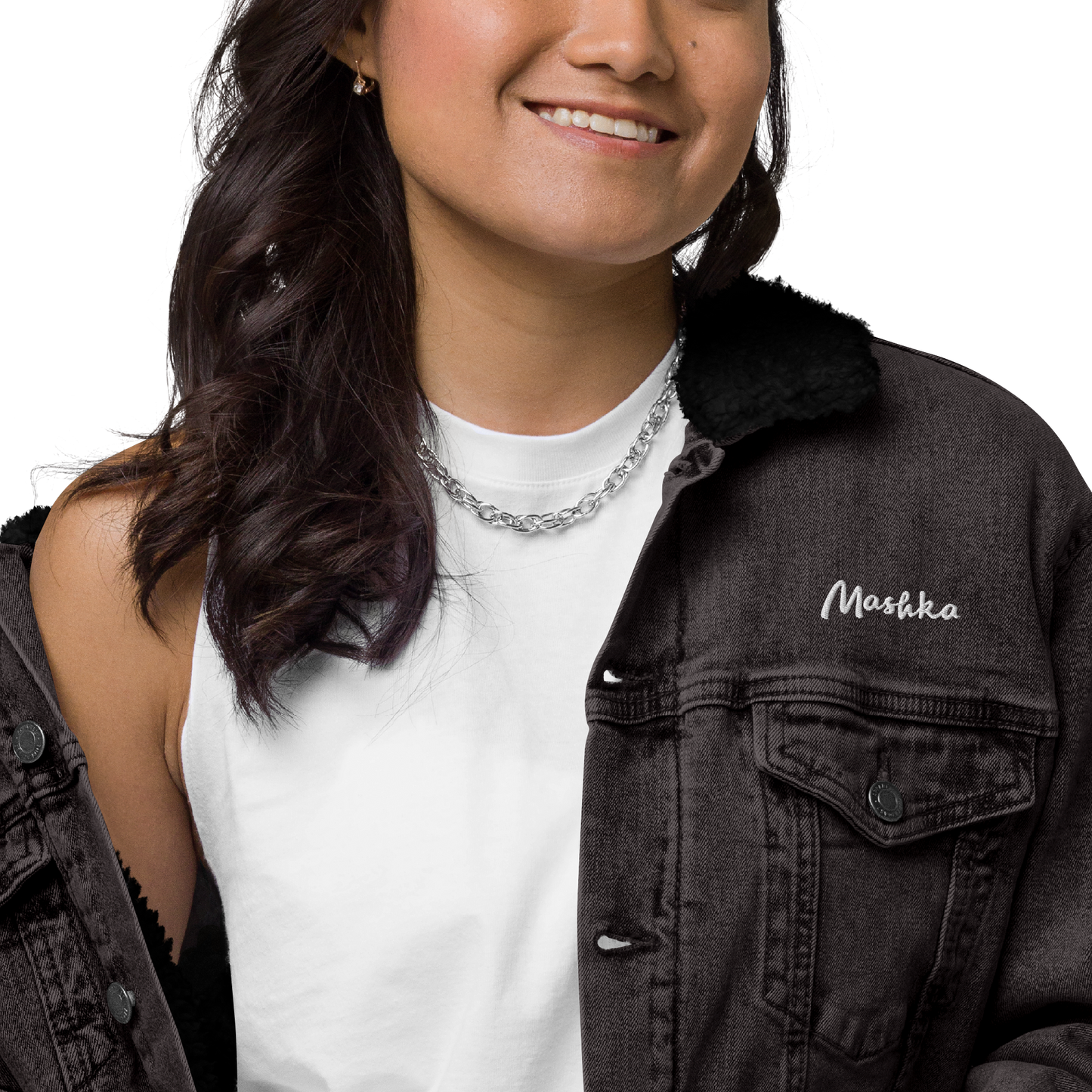 Chaqueta vaquera borreguillo mujer mashka